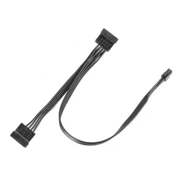 Alt view image 5 of 5 - JMT PC Power Supply Cable Motherboard ATX Mini 4 Pin to SATA SSD for Lenovo M410 M415 M425 B415 M610 M710 M4200R Motherboard 4P to 1 / Turn 2 SATA (Type 4 45cm)