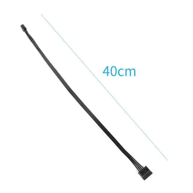Alt view image 5 of 6 - JMT PC Power Supply Cable Motherboard ATX Mini 4 Pin to SATA SSD for Lenovo M410 M415 M425 B415 M610 M710 M4200R Motherboard 4P to 1 / Turn 2 SATA (Type 3 40cm)