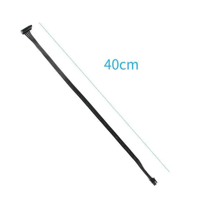 Alt view image 2 of 5 - JMT PC Power Supply Cable Mini 4 Pin to SATA SSD for Lenovo M410 M415 M425 B415 M610 M710 M4200R Motherboard 4P to 1 / Turn 2 SATA (Type 1 40cm)
