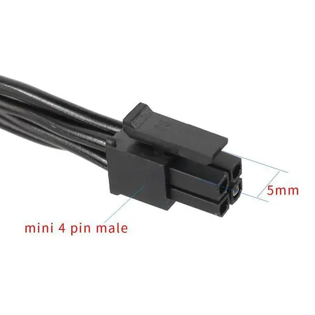 Alt view image 3 of 6 - JMT PC Power Supply Cable Motherboard ATX Mini 4 Pin to SATA SSD for Lenovo M410 M415 M425 B415 M610 M710 M4200R Motherboard 4P to 1 / Turn 2 SATA (Type 3 40cm)