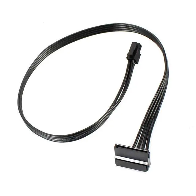 Alt view image 5 of 5 - JMT PC Power Supply Cable Mini 4 Pin to SATA SSD for Lenovo M410 M415 M425 B415 M610 M710 M4200R Motherboard 4P to 1 / Turn 2 SATA (Type 1 40cm)