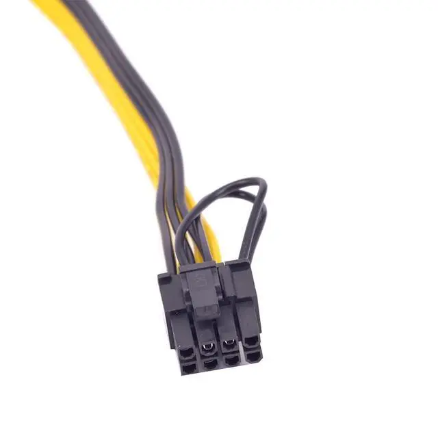 Alt view image 5 of 6 - JMT 6PCS PCIe 6Pin to 6+2 Pin Power Supply Cable 8 Pin to 6 Pin PCI Express Graphics Card Power Cable GPU to GPU Male Port for Server 6Pin Converter Board BTC Miner (40cm,6PCS a Lot)