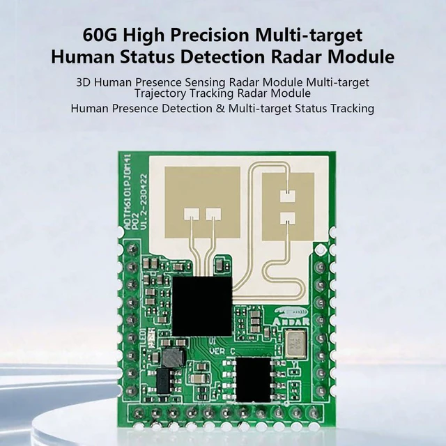 Alt view image 3 of 7 - HLK-LD6003B 60G High Precision Multi-Target Human Status Detection Module 3D Trajectory Tracking Distance Angle and Speed (Test Kit)