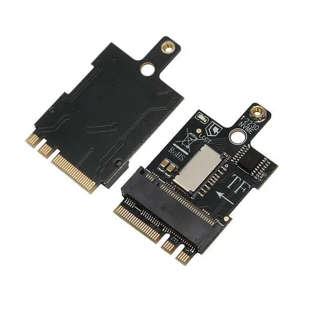 Alt view image 5 of 7 - M.2 A+E Key to M.2 MKey SSD + TF Card Adapter Converts Wire Less Slot to M.2 MKey 2230 Port and MicroSD Card Reader, PCIe x1 Signal Not for CNVI, Compatible with 2230 NVMe Drives