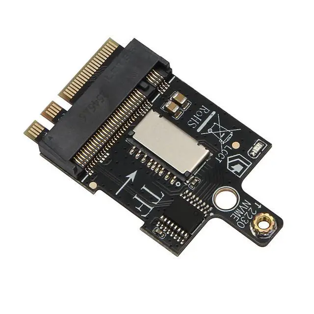 Alt view image 7 of 7 - M.2 A+E Key to M.2 MKey SSD + TF Card Adapter Converts Wire Less Slot to M.2 MKey 2230 Port and MicroSD Card Reader, PCIe x1 Signal Not for CNVI, Compatible with 2230 NVMe Drives