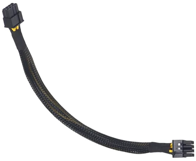 Alt view image 5 of 6 - JMT 8P Graphics Card Power Cord T5810 T5820 Server GPU Power Cord Compatible with Dell T5810 T5820 (50cm,8P to 6+2)