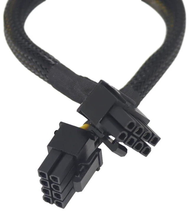 Alt view image 4 of 6 - JMT 8P Graphics Card Power Cord T5810 T5820 Server GPU Power Cord Compatible with Dell T5810 T5820 (50cm,8P to 6+2)