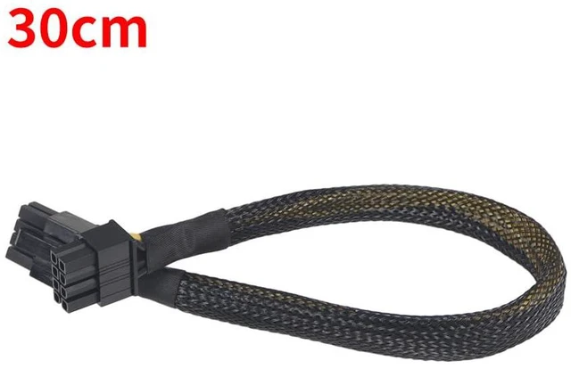 Alt view image 2 of 6 - JMT 8P Graphics Card Power Cord T5810 T5820 Server GPU Power Cord Compatible with Dell T5810 T5820 (30cm,8P to 8P)