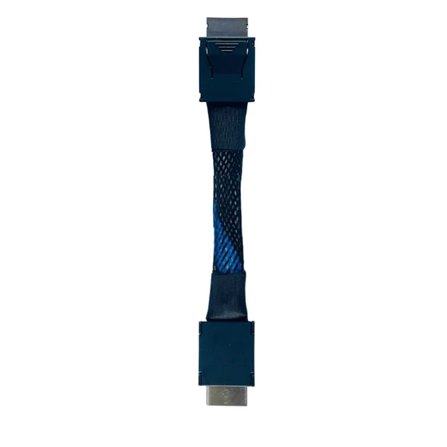 Alt view image 6 of 7 - JMT PCIE4.0 x4 SFF8611 to SFF-8611 Extension Cable Support 24Gbps SAS-4 Compatible with Ouclink 4i Full Function (50cm)