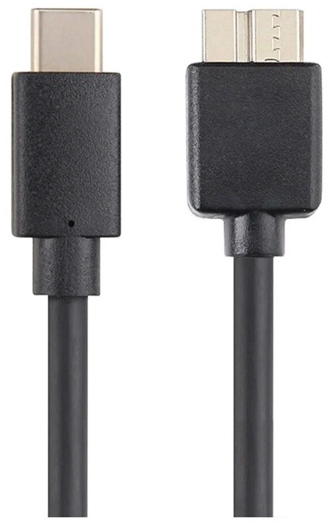 Alt view image 3 of 5 - USB 3.0 2.0 Micro B Mini USB 10Pin Cable USB3.1 Type C Fast Data Sync Cord Extension Male M-M 30cm for SSD HDD Enclosure (Type-c to Micro B)