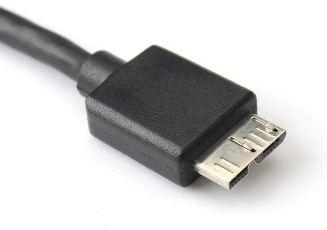 Alt view image 4 of 5 - USB 3.0 2.0 Micro B Mini USB 10Pin Cable USB3.1 Type C Fast Data Sync Cord Extension Male M-M 30cm for SSD HDD Enclosure (Type-c to Micro B)