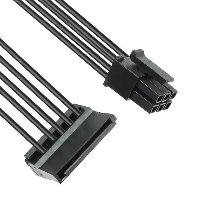 Main image of JMT 40CM 6Pin to SATA SDD Power Cable for DELL Vostro 3070 3670 967 3977 3980 Desktop Computer Power Supply Expansion Cable
