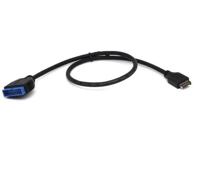 Main image of JMT USB 3.1 Adapter Cable Type-E Male to IDC 20P Male USB 3.0 20Pin Extension Cable for Computer Motherboard 30cm (1pcs)