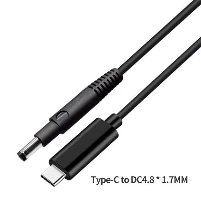 Alt view image 2 of 3 - JMT USB 3.1 Type C to DC 5.5 * 2.1/4.8 * 1.7 Male to Male Laptop Charger DC Jack Power Adapter Cable 1.5M Decoy Trigger PD Charging (DC 4.8 * 1.7MM)