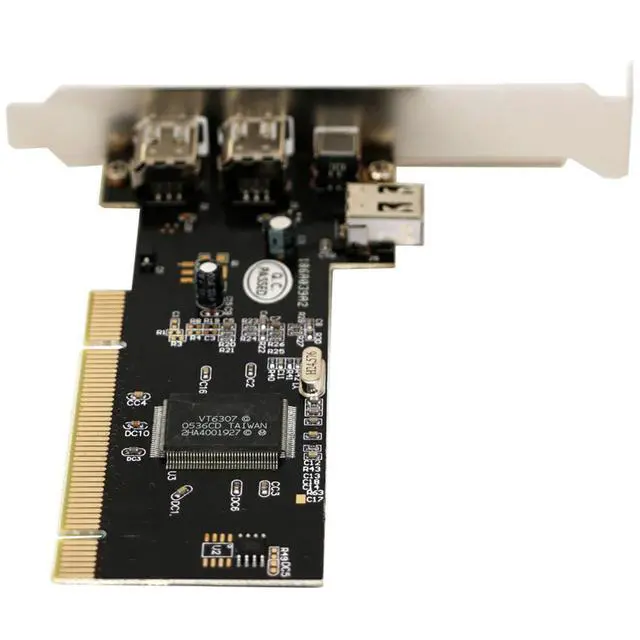 Alt view image 4 of 6 - JMT PCI Combo 1394A 4 Ports (3+1) Firewire iLink PCI Controller Card Extension Adapter PCI 6 to 4pin with IEEE 1394 Cable for Firewire Computer