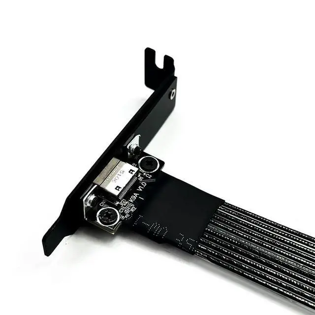 Alt view image 3 of 7 - JMT ADT-K49SA-BK PCIe4.0 x4 M.2 NVMe to OcuLink SFF-8611/8612 Adapter 64Gbps Graphics Card External Extension Cable (K49SA-BK-01,15cm)