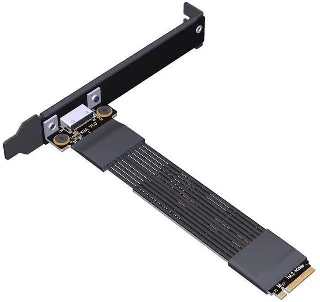 Main image of JMT ADT-K49SA-BK PCIe4.0 x4 M.2 NVMe to OcuLink SFF-8611/8612 Adapter 64Gbps Graphics Card External Extension Cable (K49SA-BK-02,15cm)