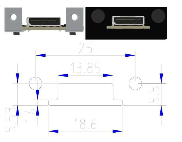 Alt view image 4 of 7 - JMT ADT-K49SA-BK PCIe4.0 x4 M.2 NVMe to OcuLink SFF-8611/8612 Adapter 64Gbps Graphics Card External Extension Cable (K49SA-BK,15cm)