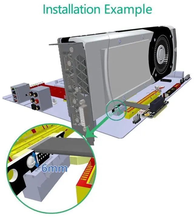 Alt view image 6 of 7 - JMT PCI-E X1 PCI Express 1X Riser Extension Ribbon Cable Gold-Plated Connector Dual Vertical 90 Right Angle Foldable High Speed PCI Express 1X Expander for 1U 2U ATX Extender (25cm R11SL)