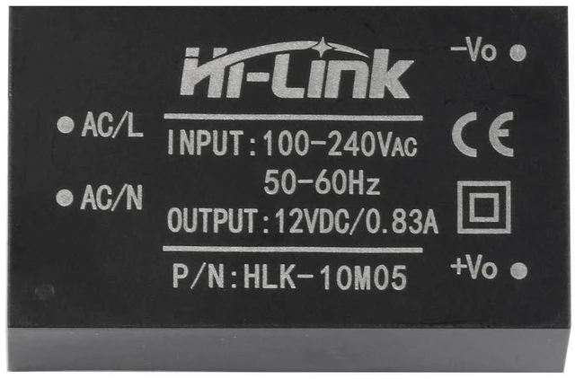 Alt view image 3 of 7 - 10pcs Mini Step-Down Power Supply Intelligent Household Switch Power Module HLK-PM01 HLK-5M05 10M05 HLK-2M05 AC DC 220V to 5V/3.3V/12V (HLK-10M05 5V 10W)