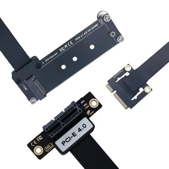Alt view image 5 of 6 - PCIe 16X to Mini PCIE Riser Cable PCIE Extension for Graphics Card (PCIe3.0, 20cm)
