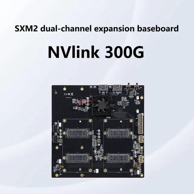 Alt view image 5 of 7 - 300G NVLink Interconnect Graphics Card Extender Dual-Card Configuration AOM-SXMV Simplified Support AT/MT Mode Compatible with GPU V100 SXM2 (with External Kit)