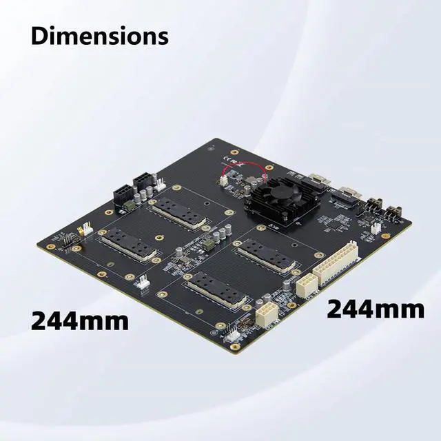 Alt view image 6 of 7 - 300G NVLink Interconnect Graphics Card Extender Dual-Card Configuration AOM-SXMV Simplified Support AT/MT Mode Compatible with GPU V100 SXM2 (with External Kit)