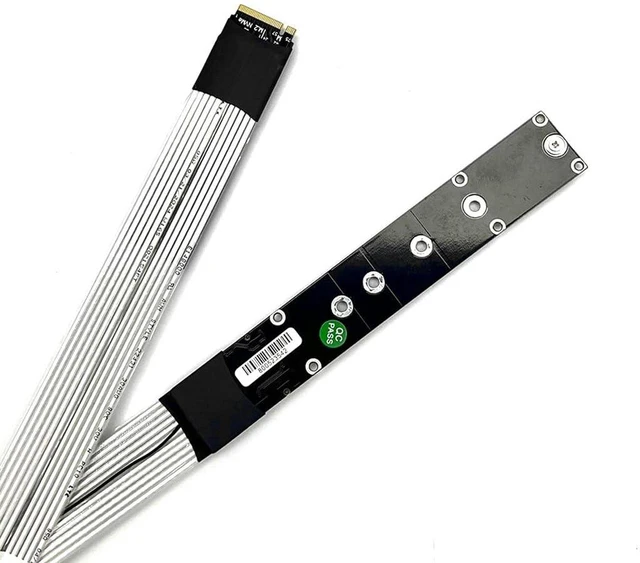 Main image of ADT-K44S PCIe 5.0 M.2 M Key SSD Extension Cable 128Gbps High Speed Compatible with NVMe 2280 22110 SSD (K44SH-SI,20CM)