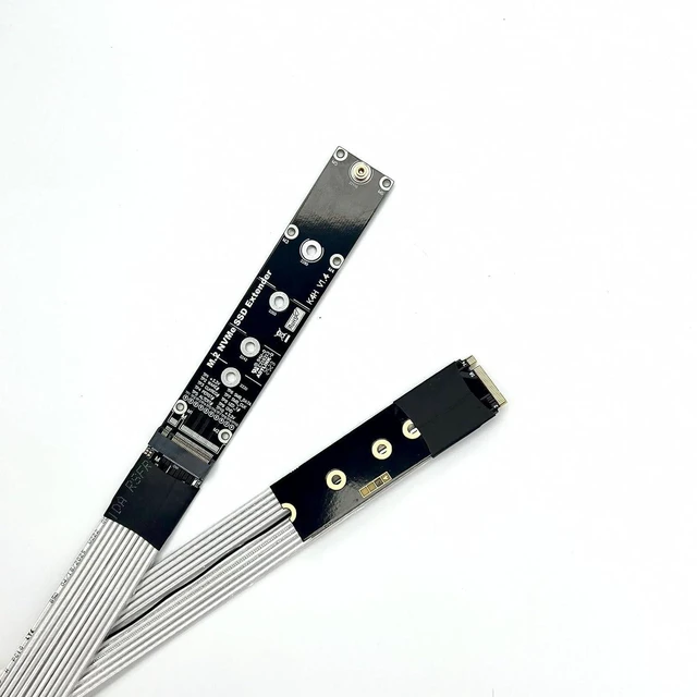 Alt view image 2 of 5 - ADT-K44S PCIe 5.0 M.2 M Key SSD Extension Cable 128Gbps High Speed Compatible with NVMe 2280 22110 SSD (K44SH-SI,20CM)
