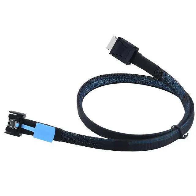 Alt view image 4 of 6 - JMT Gen5 PCIE MCIO Slimline SFF-8654 4i to Oculink SFF-8611 4i Cable High-Speed Support PCIe4.0 PCIe5.0 (80cm)