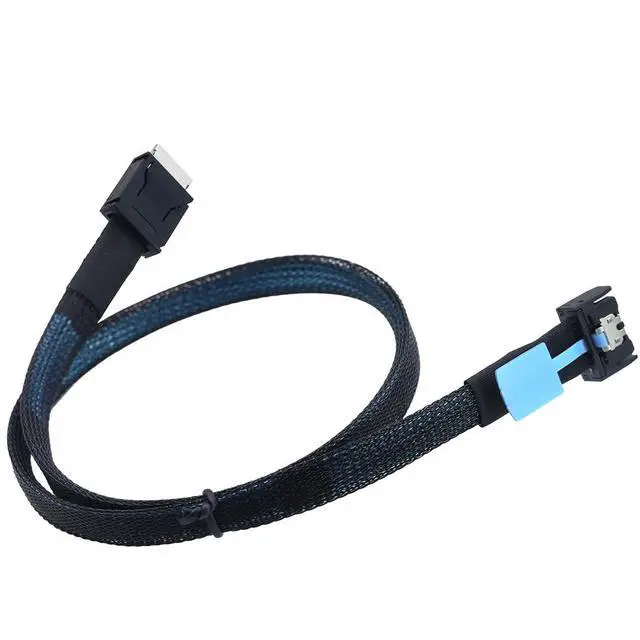 Alt view image 5 of 6 - JMT Gen5 PCIE MCIO Slimline SFF-8654 4i to Oculink SFF-8611 4i Cable High-Speed Support PCIe4.0 PCIe5.0 (80cm)