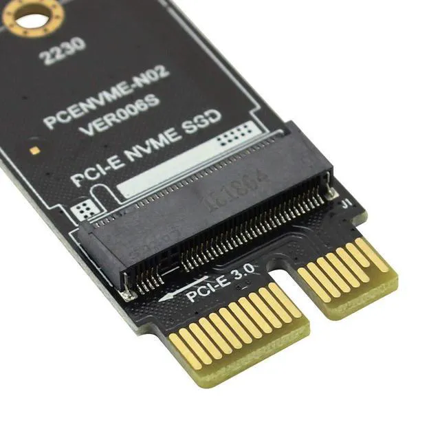 Alt view image 7 of 7 - JMT PCI-E PCI Express 3.0 X1 to M.2 M Key Interface NVMe SSD PCIE M.2 Riser Card Adapter Heatsink SSD 2230 2242 2260 2280 Full Speed (1 PCS)