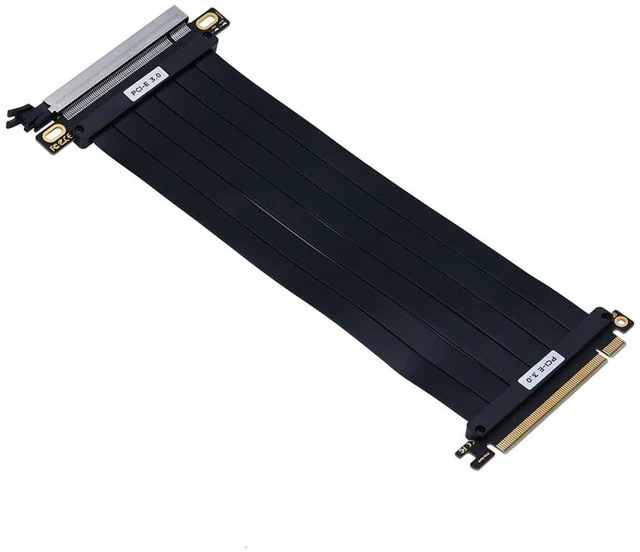 Main image of PCIE X16 Vertical Mount GPU Riser Cable EMI Shielded High-Speed Flexible Extension Cord Compatible with MSI Graphics Card (PCI-E 3.0,20cm 180Degree)