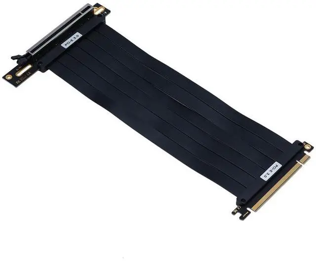 Main image of PCIE X16 Vertical Mount GPU Riser Cable EMI Shielded High-Speed Flexible Extension Cord Compatible with MSI Graphics Card (PCI-E 3.0,20cm 90Degree)