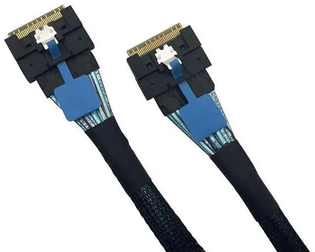 Main image of PCI-E 16x to SFF-8654 8i Adapter SlimSAS 4.0 24GB/S Support Gen4 X8+X8, X4+X4+X4+X4 External Split (SFF-8654 8i Cable 75cm)