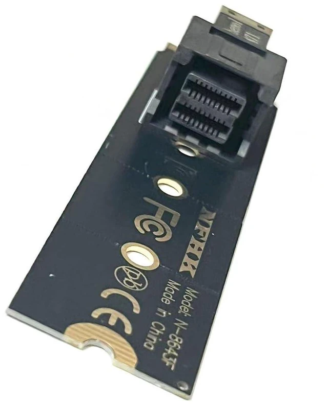 Alt view image 3 of 7 - M.2 NGFF SSD to SFF-8643 Adapter Card PCIe 4.0 High Speed Compatible with NVMe M Key to U2 SSD (with 80CM Cable)