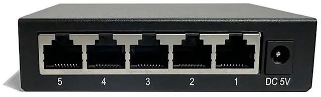 Main image of POE-Compatible Switch with 48V Ethernet Cable Power Supply Support Smart Networks, Intelligent Production (5Ports 100MbpS)