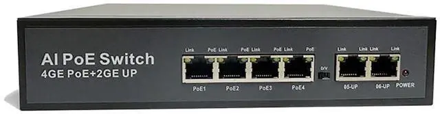 Main image of POE-Compatible Switch with 48V Ethernet Cable Power Supply Support Smart Networks, Intelligent Production (6Ports 1Gbps)