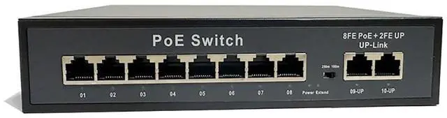 Main image of POE-Compatible Switch with 48V Ethernet Cable Power Supply Support Smart Networks, Intelligent Production (10Ports 100MbpS)