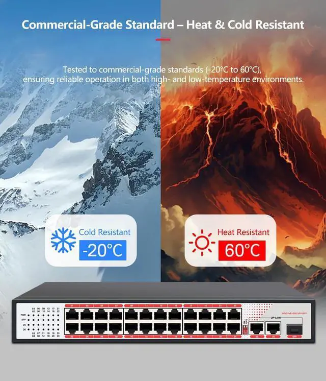 Alt view image 5 of 7 - POE-Compatible Switch with 48V Ethernet Cable Power Supply Support Smart Networks, Intelligent Production (10Ports 100MbpS)