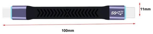 Alt view image 3 of 5 - JMT USB C Extension Cable USB3.2 Gen2 Male to Male Data Cable High Speed Fast Charging Cord (40G)