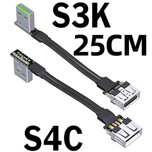 Alt view image 5 of 7 - JMT USB2.0 Type A to Type A Extension Cable USB 2.0 Extender Connection Cord Power Supply Data Cable (S4C-S3K,15cm)