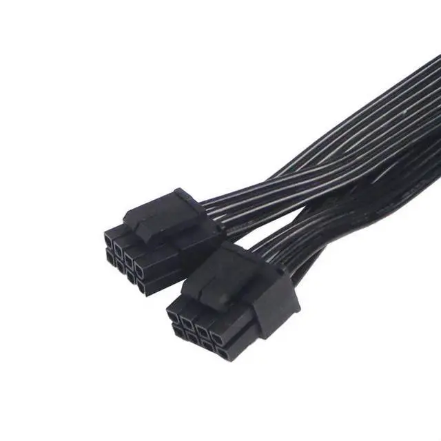 Alt view image 2 of 7 - JMT CPU Power Splitter Cable 8Pin to Dual CPU 8 Pin CPU 12V to Motherboard Power Adapter Y Splitter Extension Cord Cable (30cm)