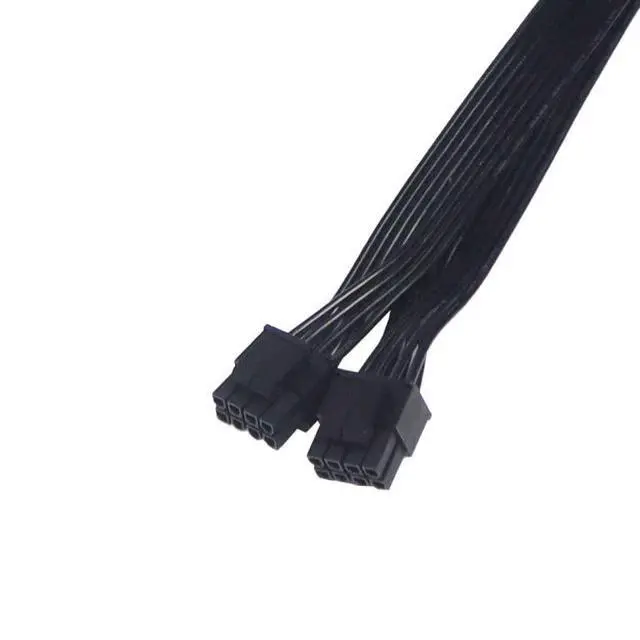 Alt view image 4 of 7 - JMT CPU Power Splitter Cable 8Pin to Dual CPU 8 Pin CPU 12V to Motherboard Power Adapter Y Splitter Extension Cord Cable (30cm)
