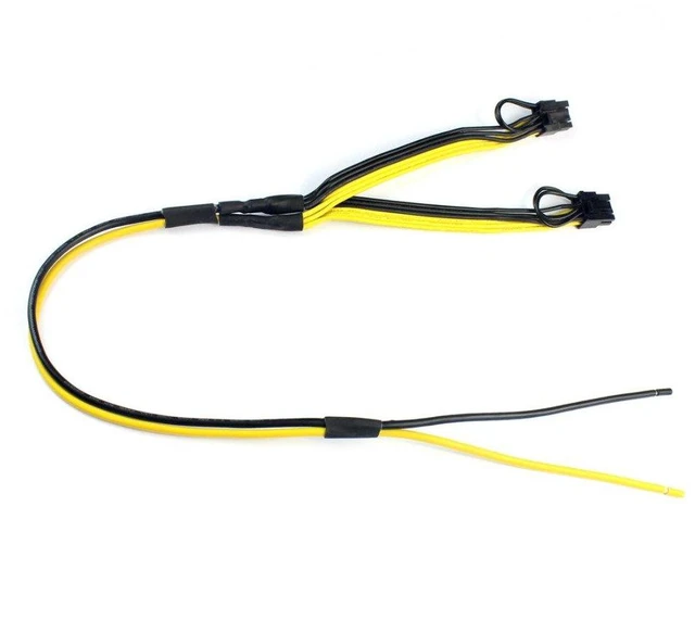 Alt view image 7 of 7 - JMT PCIe Graphics Video Card Power Cable Dual 8pin 6+2pin DIY Splitter Cord 12AWG+18AWG for Server Power Supply (1Piece)