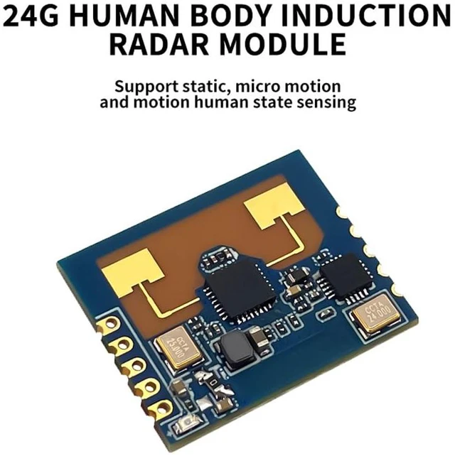 Alt view image 5 of 5 - JMT HLK-LD2401 24G Human Body Sensor Smart Sensor Switch Module Support Micro Motion State Sensing Compatible with Bluetooth Radar 2-in-1 (1Piece)