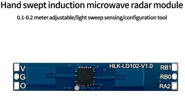 Alt view image 3 of 7 - JMT HLK-LD102 10g Hand Sweep Sensor Near Field Wave Trigger Ra DAR Module Serial IO Output (with Pin Test Kit 2)