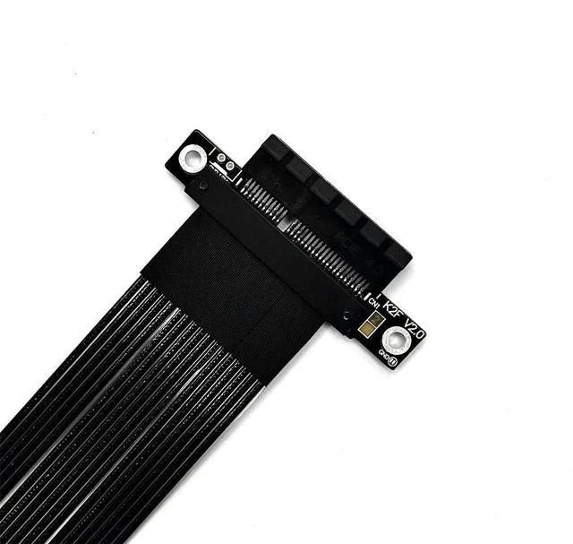 Alt view image 3 of 5 - ADT-K22 PCIe 5.0 x4 to x4 Extension Cable 128Gbps High-Speed Flex Adapter Support Network Card, Hard Drive, and USB Card with X4 Interface (K22SF-BK,15CM)