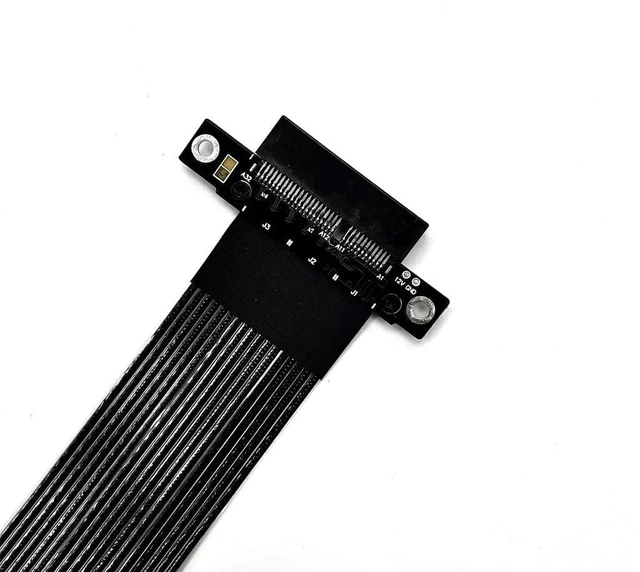 Alt view image 4 of 5 - ADT-K22 PCIe 5.0 x4 to x4 Extension Cable 128Gbps High-Speed Flex Adapter Support Network Card, Hard Drive, and USB Card with X4 Interface (K22SF-BK,15CM)