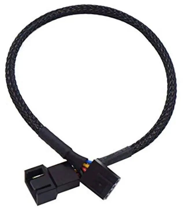 Main image of JMT 3 Pack 4-Pin PWM Fan Splitter Cable Hub Sleeved Braided CPU Fan Y Splitter Power Extension Cable for Computer ATX Case 4-Pin/3-Pin Cooling Fan Cable (1 to 1 Converter)